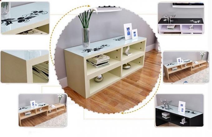 Mobilia su misura salone facile da pulire del supporto di legno TV della luce di progettazione moderna