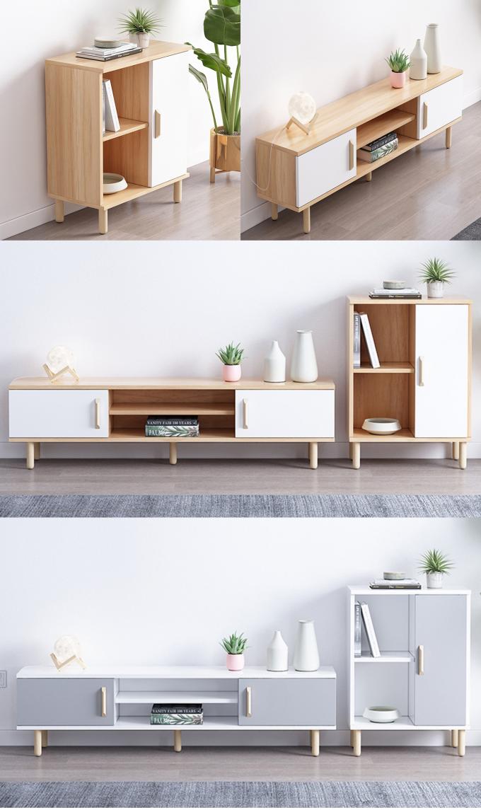 Il legno reale TV della mobilia semplice del salone sta il tipo moderno del pacchetto perfetto
