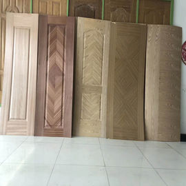 Pelle di legno della porta del MDF del grano, pelli della porta interna con differenti progettazioni