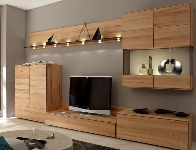 Mobilia estensibile della console di legno solido TV/duro supporto grigio di legno dell'angolo TV